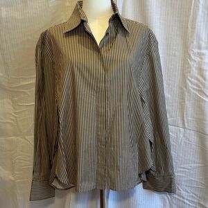 Reformation Striped Button-Down Shirt